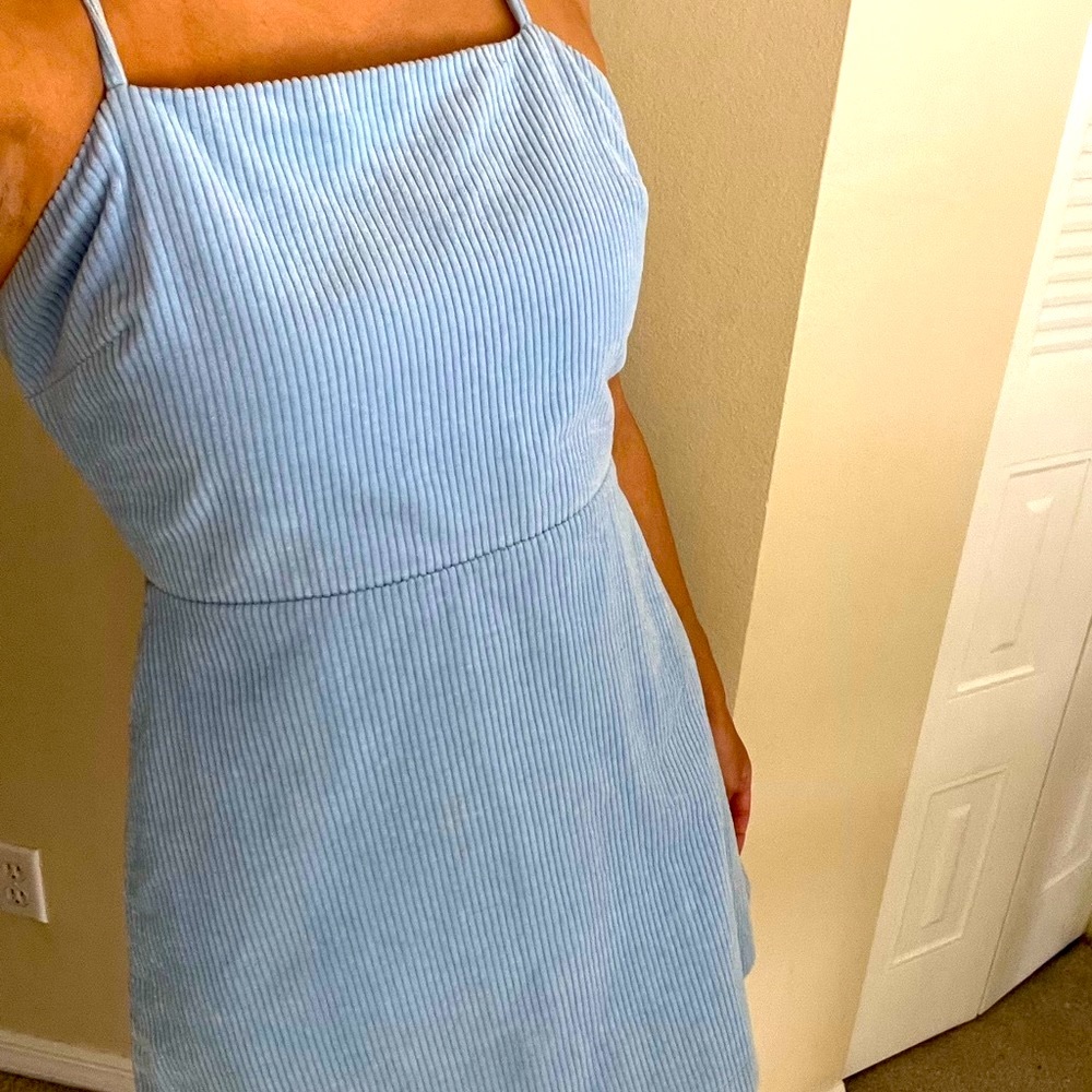 Light blue perfect fall dress/great condition/perfect for layering/size-S